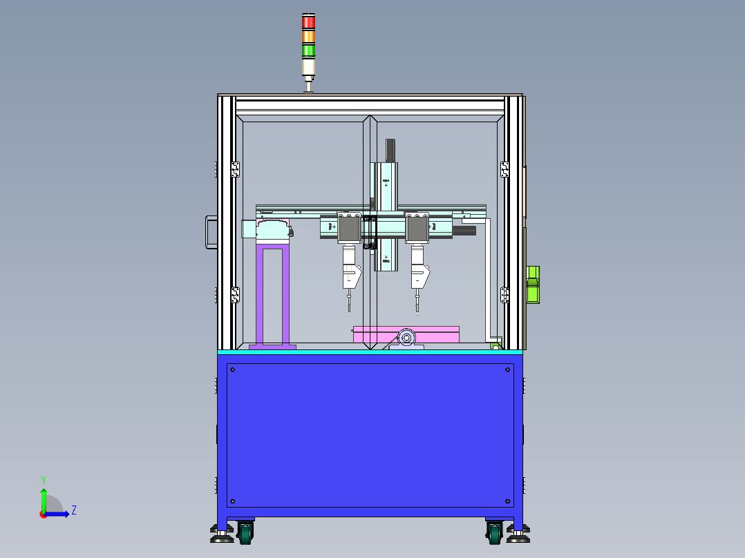 自动焊锡机左视图