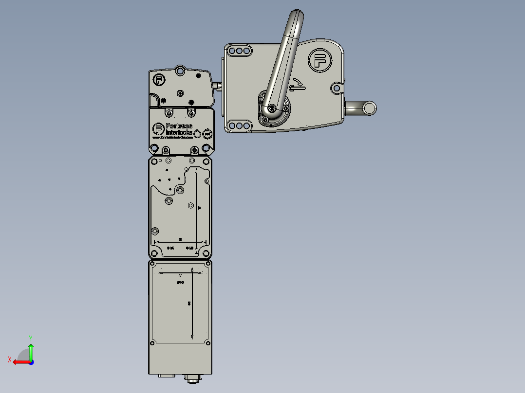 ITM-00158530AA345309--安全门锁后视图