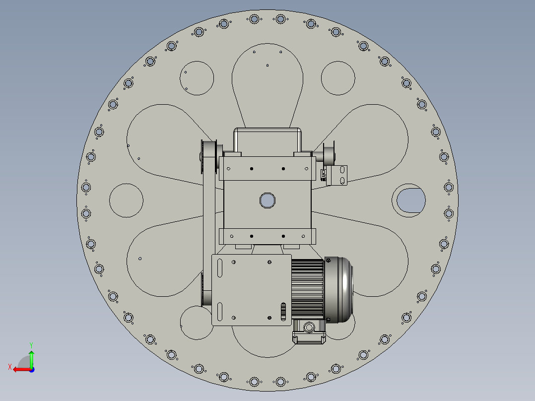 2HG004开关泵分度机构后视图