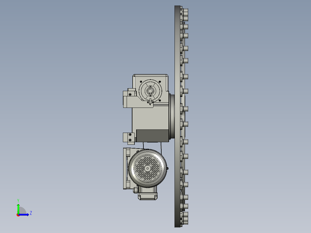 2HG004开关泵分度机构左视图