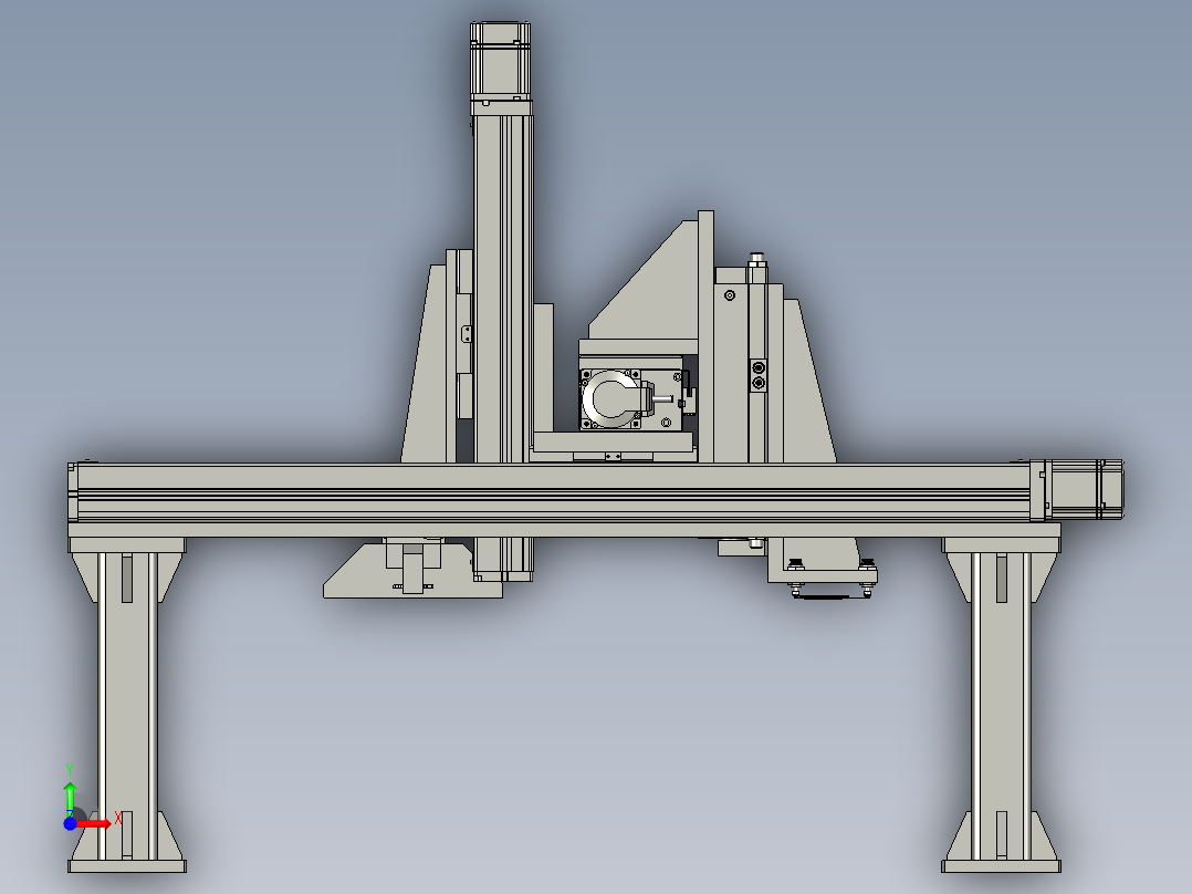 四轴模组组件前视图