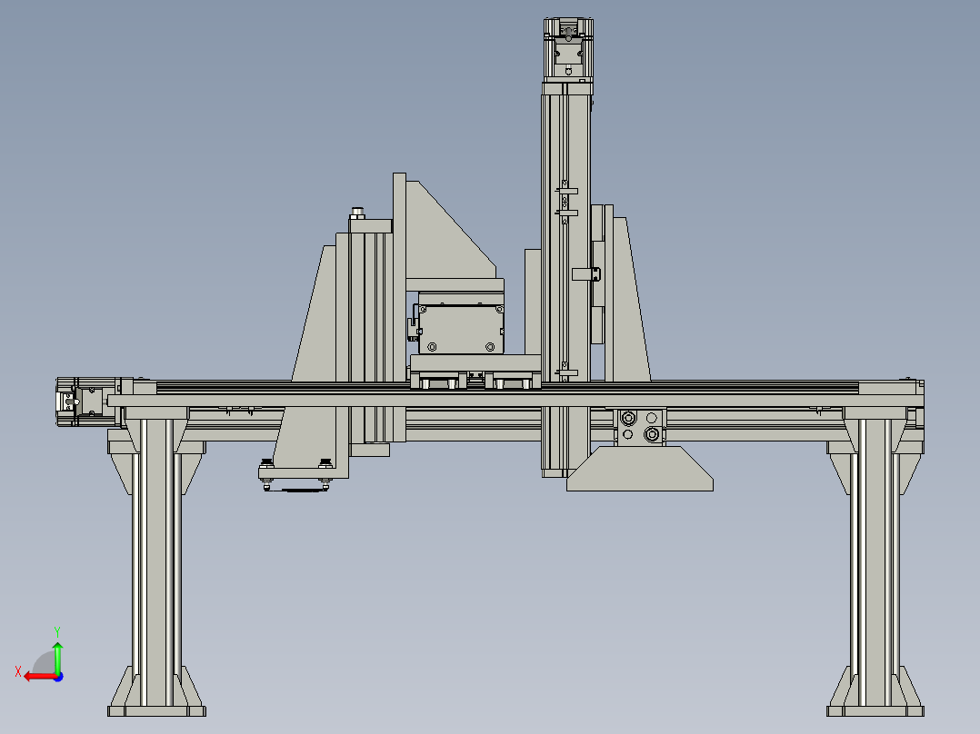 四轴模组组件后视图