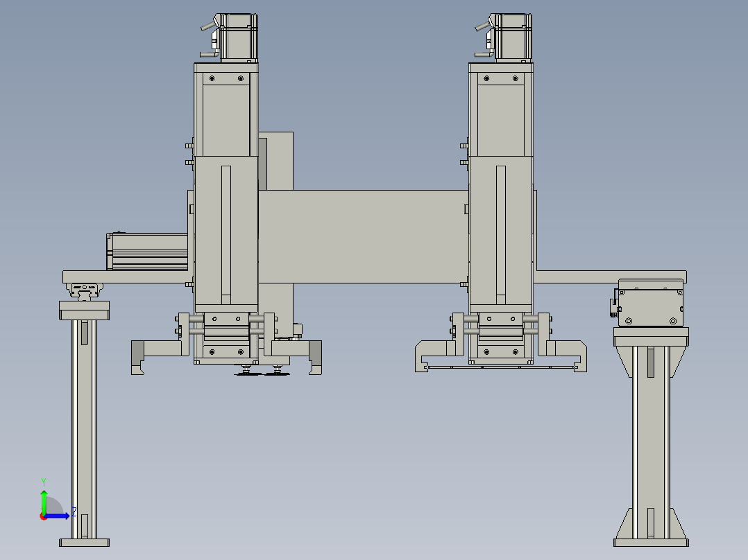 四轴模组组件左视图