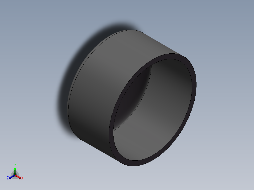 U-PVC CAP DN400正等轴测图