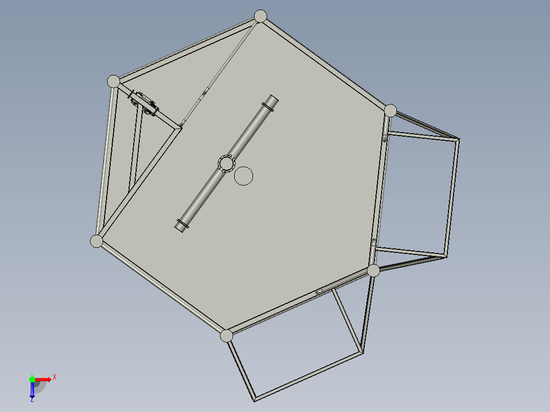 站台车升降装置正等轴测图