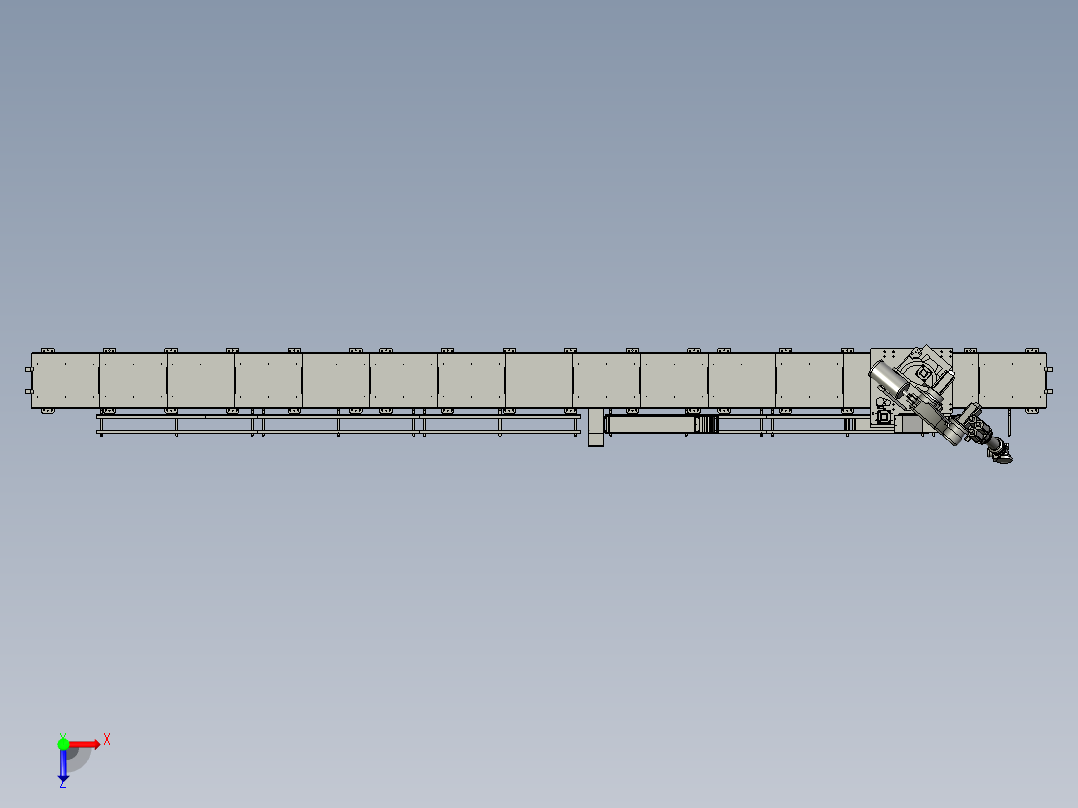 M0017-165-15-AM15米地轨俯视图