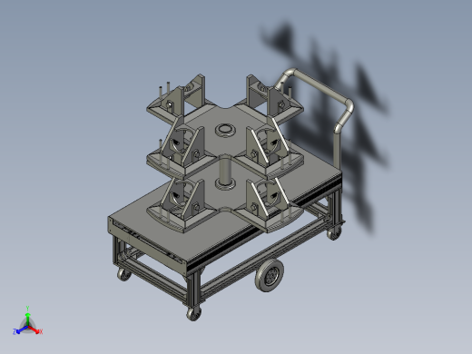 进料弯头移动小车
