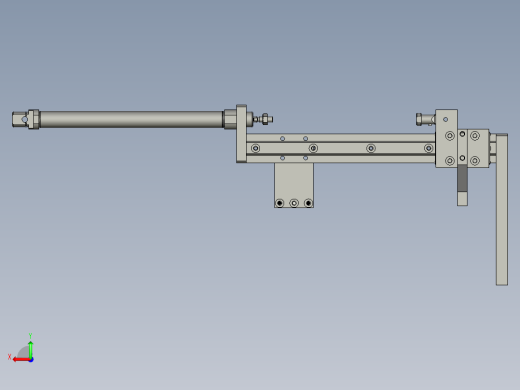 横移拨盘机构装配体后视缩略图