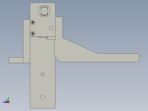 横移拨盘机构装配体右视缩略图