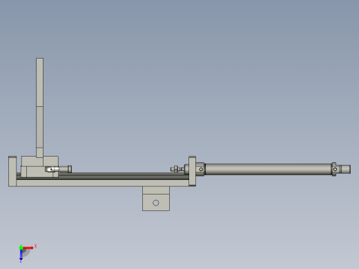 横移拨盘机构装配体俯视缩略图