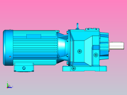 R77斜齿轮减速机[R77-Y2.2-4P-112-M1-Ⅳ]左视缩略图