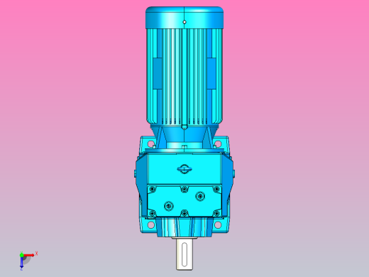 R77斜齿轮减速机[R77-Y2.2-4P-112-M1-Ⅳ]俯视缩略图