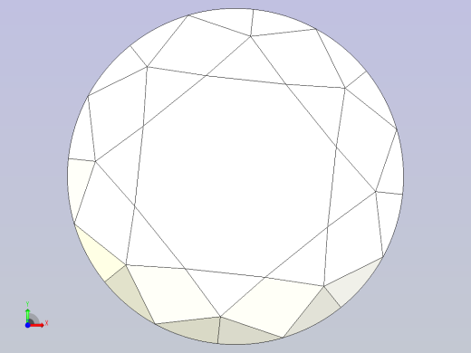 3D钻石模型前视缩略图