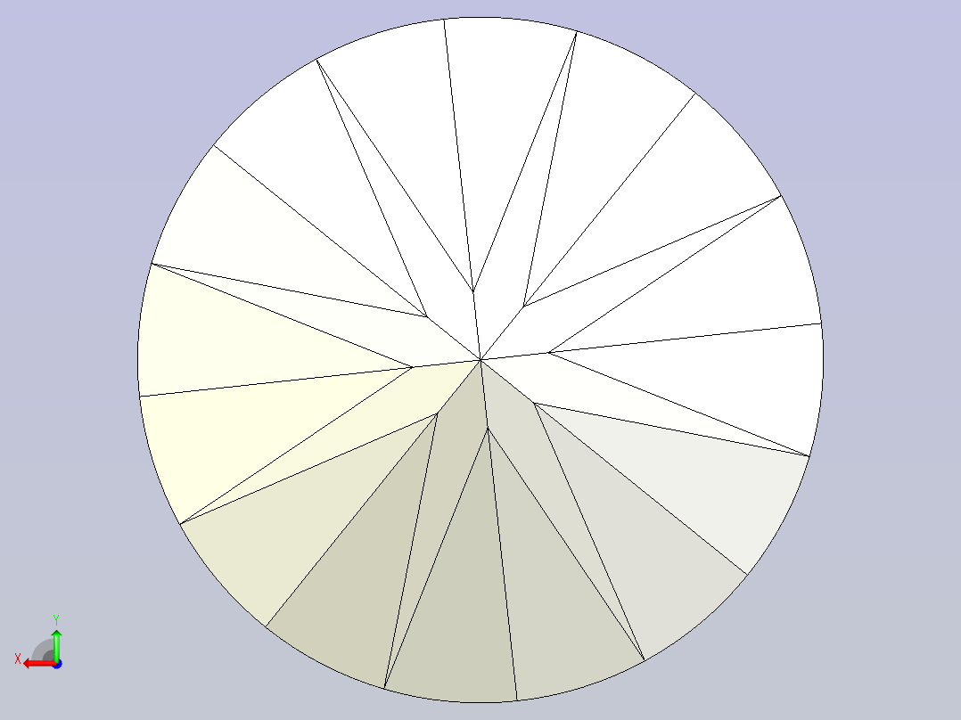 3D钻石模型后视图