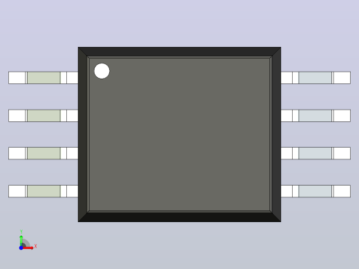 106x SOIC 封装（小外形集成电路）SOIC127P1150X320-8N前视缩略图