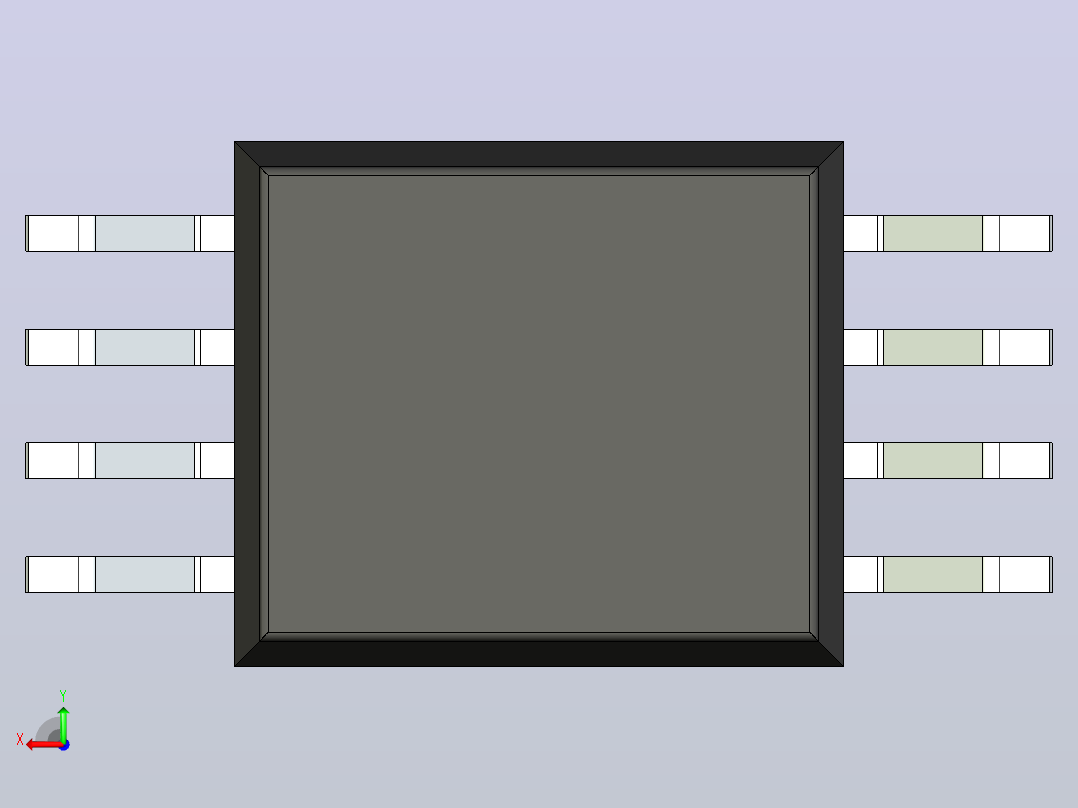 106x SOIC 封装（小外形集成电路）SOIC127P1150X320-8N后视图