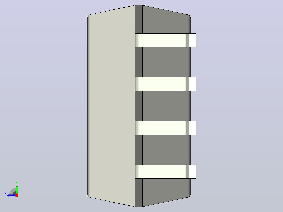 106x SOIC 封装（小外形集成电路）SOIC127P1150X320-8N右视图