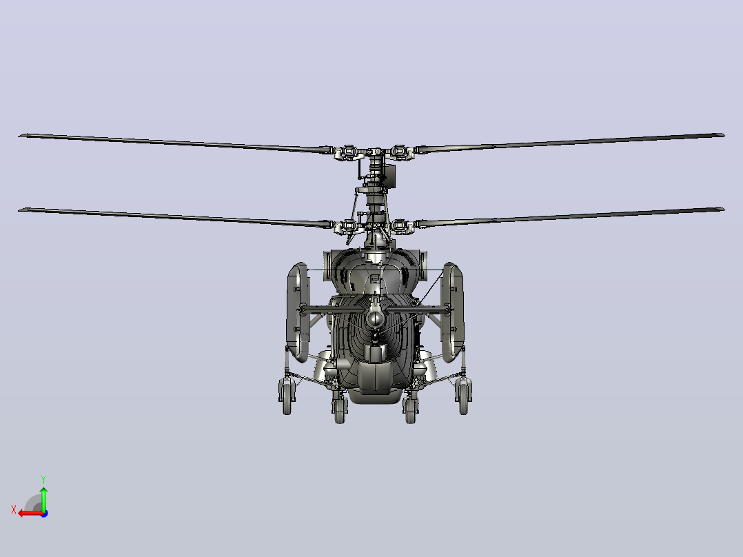 Ka-27直升机后视图