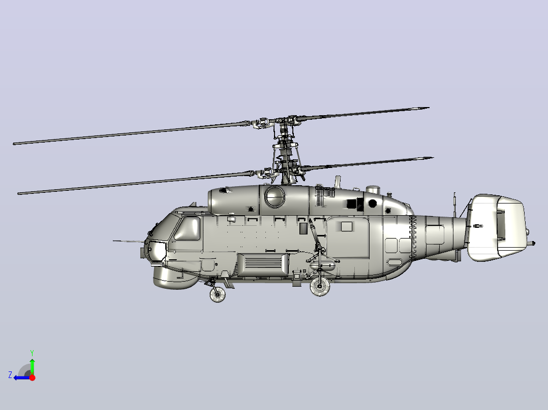 Ka-27直升机右视图