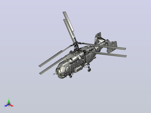 Ka-27直升机正等轴测缩略图