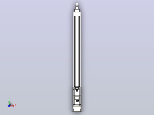 轻载电动缸TPA-ESR40-1210C-L500-MR-W-P40-C3前视缩略图