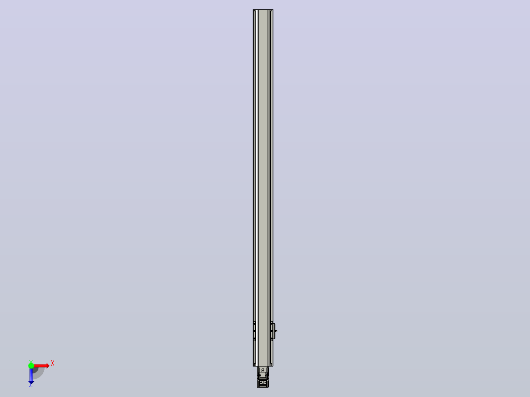 日规模组半封闭丝杆TPA-HNR-65S-1610C-L1000-M-C-P10-N3俯视图