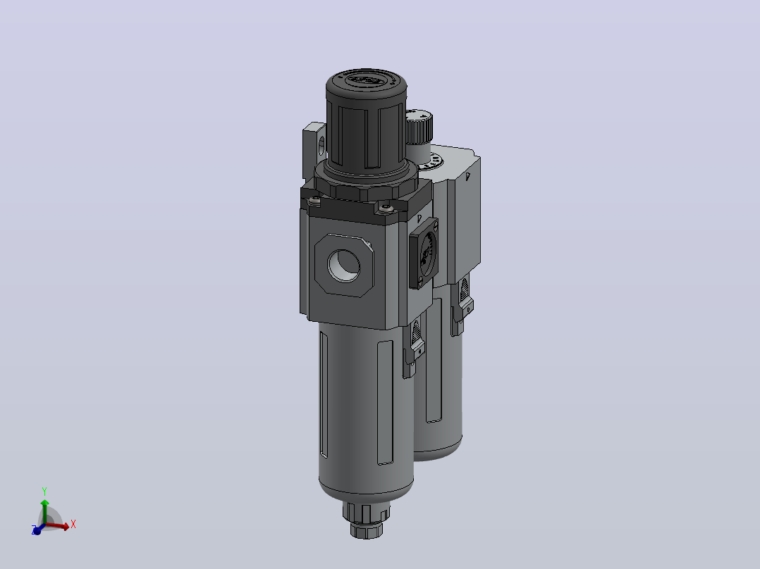 GFC300-10-F1气源三联件主视图
