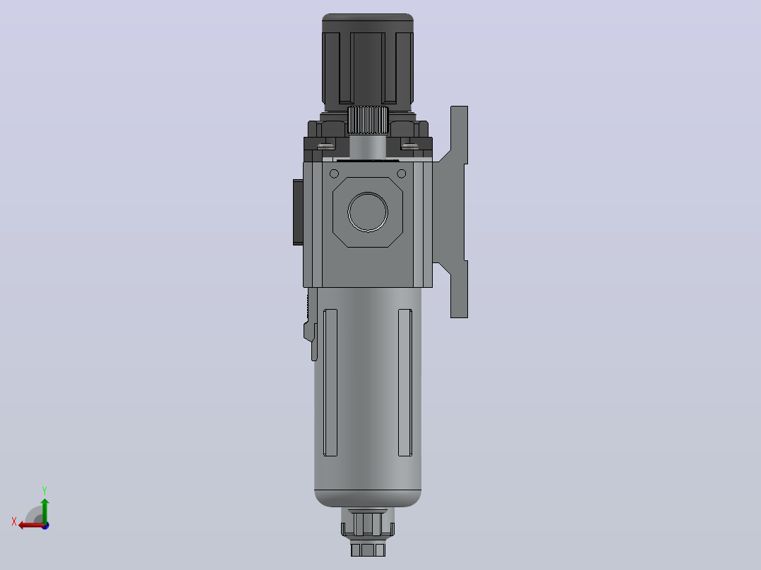 GFC300-10-F1气源三联件后视图