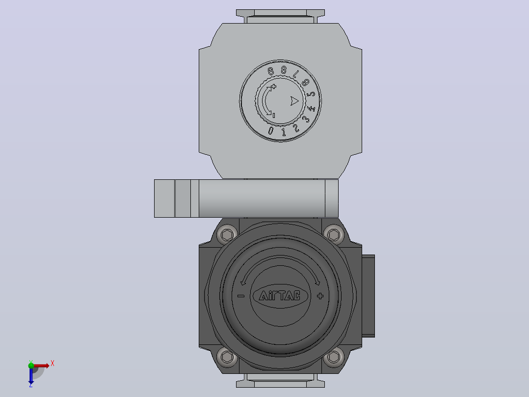 GFC300-10-F1气源三联件俯视图