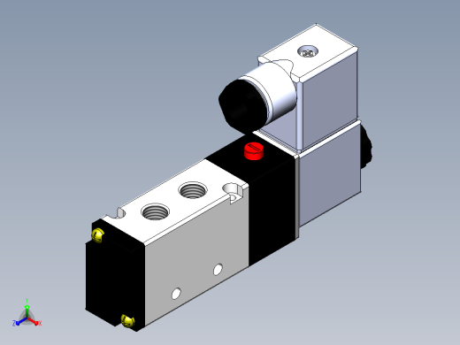 电磁阀4V210_06_B正等轴测缩略图