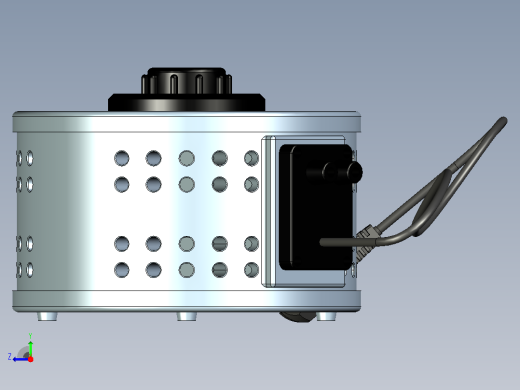 老式实验室自耦变压器右视缩略图