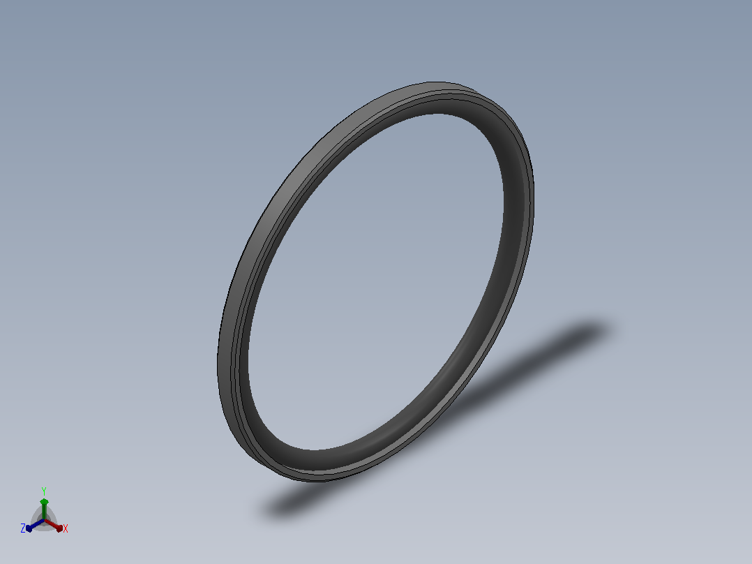 PTFE OE 型活塞组合密封(双作用)[OE110005200211D]正等轴测图