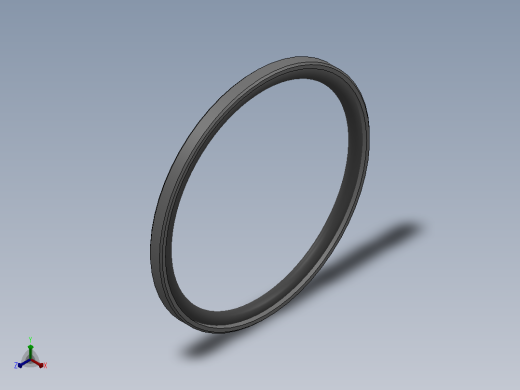 PTFE OE 型活塞组合密封(双作用)[OE110005200211D]正等轴测缩略图