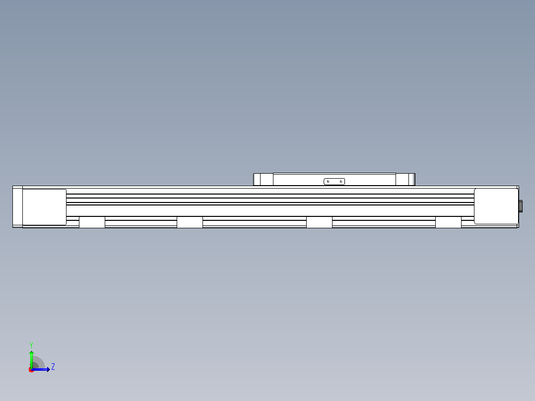 DMEB65L-LTCR欧规同步带模组直线模组（电机左折）[DMEB65L-L15S350-DT400-C2U-LTCR]左视图