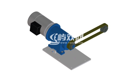 带链条和齿轮的电机缩略图