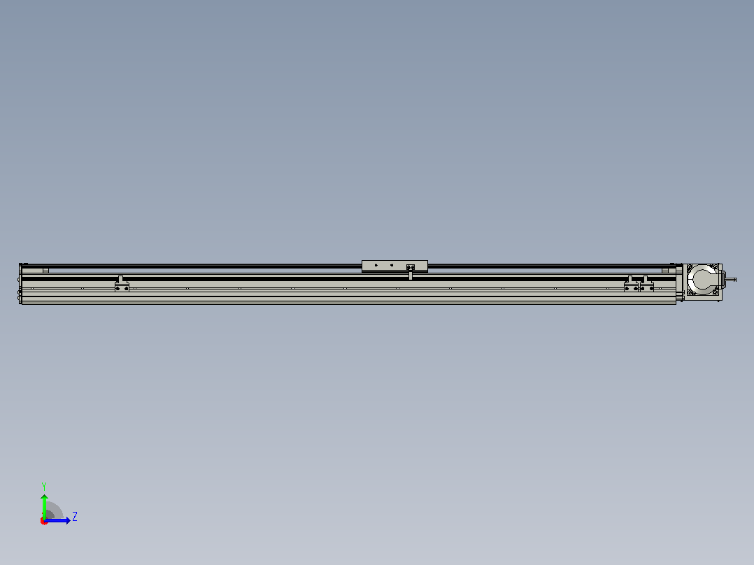 MT120BT半封闭皮带滑台[MT120BT.L100.1000.RT.P40.C3]左视图
