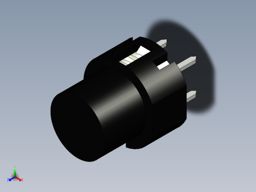 B3001250-按钮正等轴测缩略图