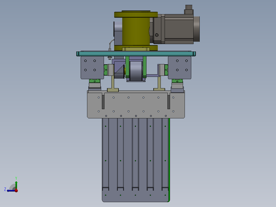机械臂抓手-伺服控制sw18可编辑右视图