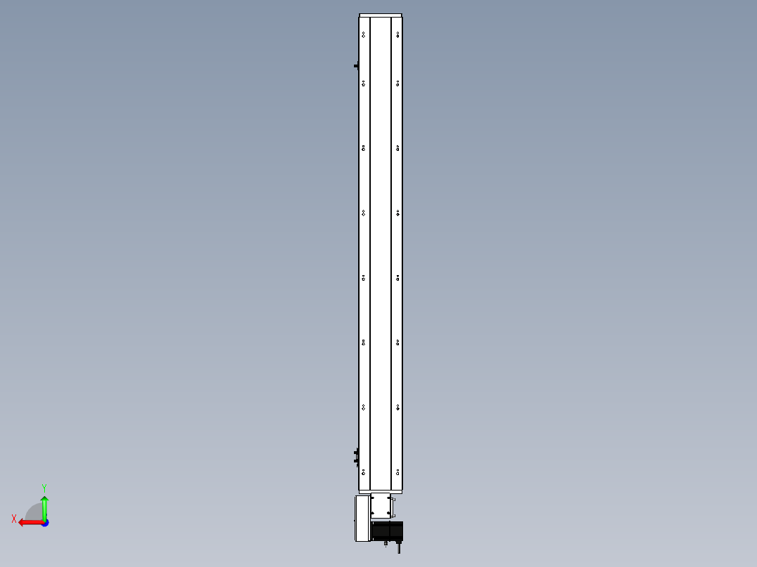 Toyo东佑达直线模组-ETB14-R-1200后视图