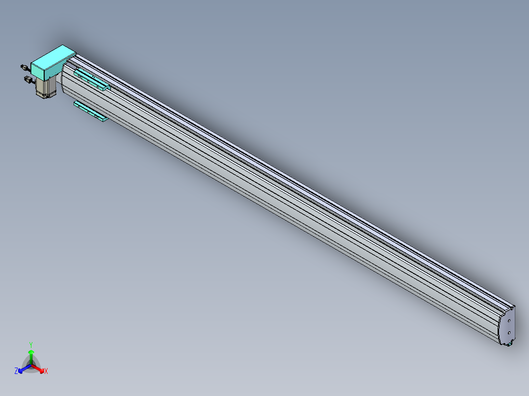 威洛博VBF同步带传动一般环境VBF14-L45-S1800-BRU-ZP40-C3主视图