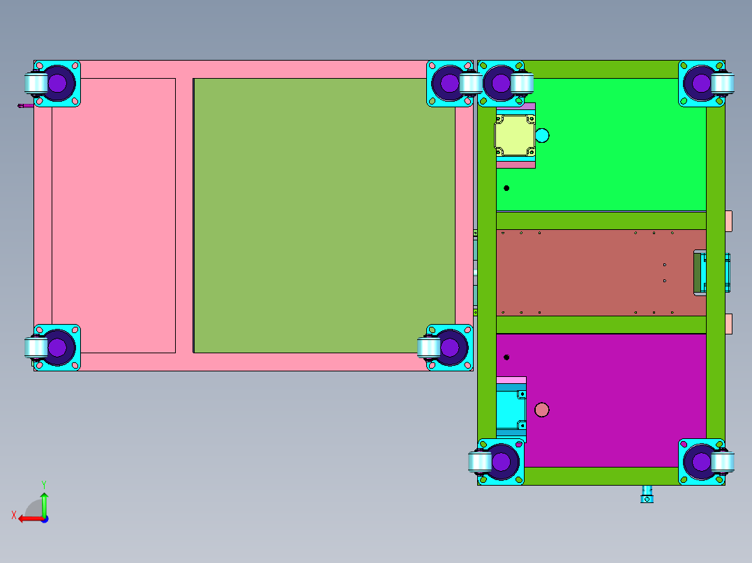 插针端子裁剪机后视图