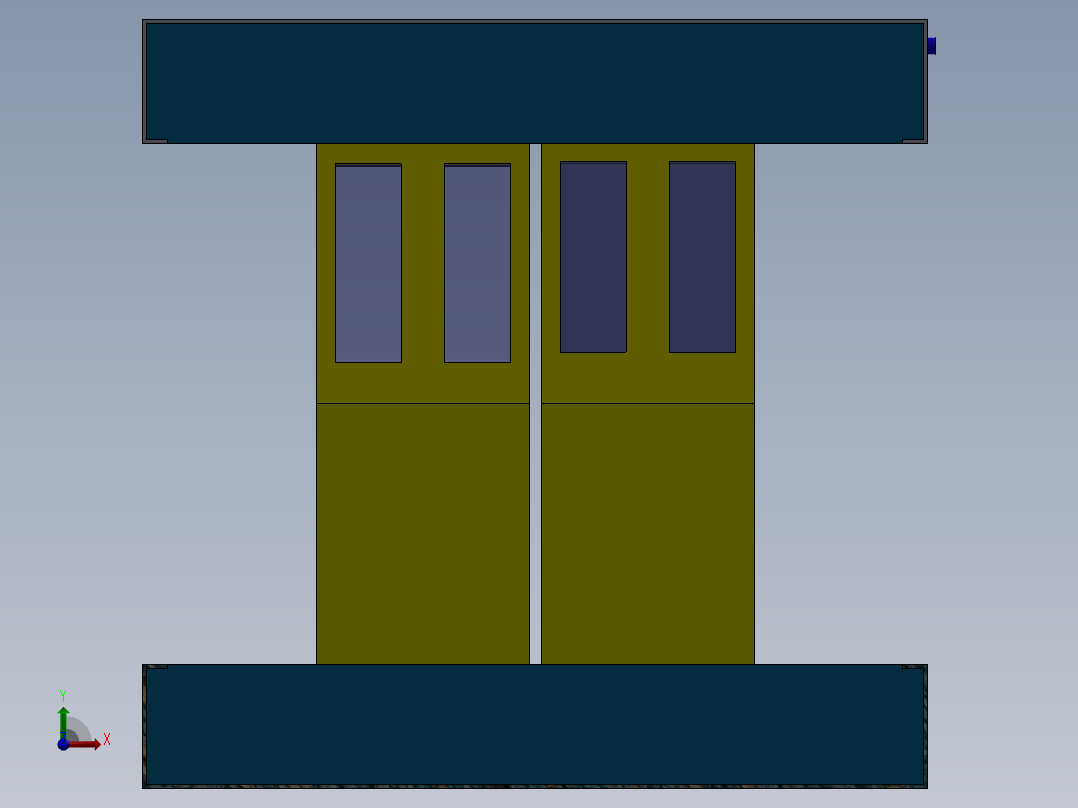 巴士车门公交车门前视图