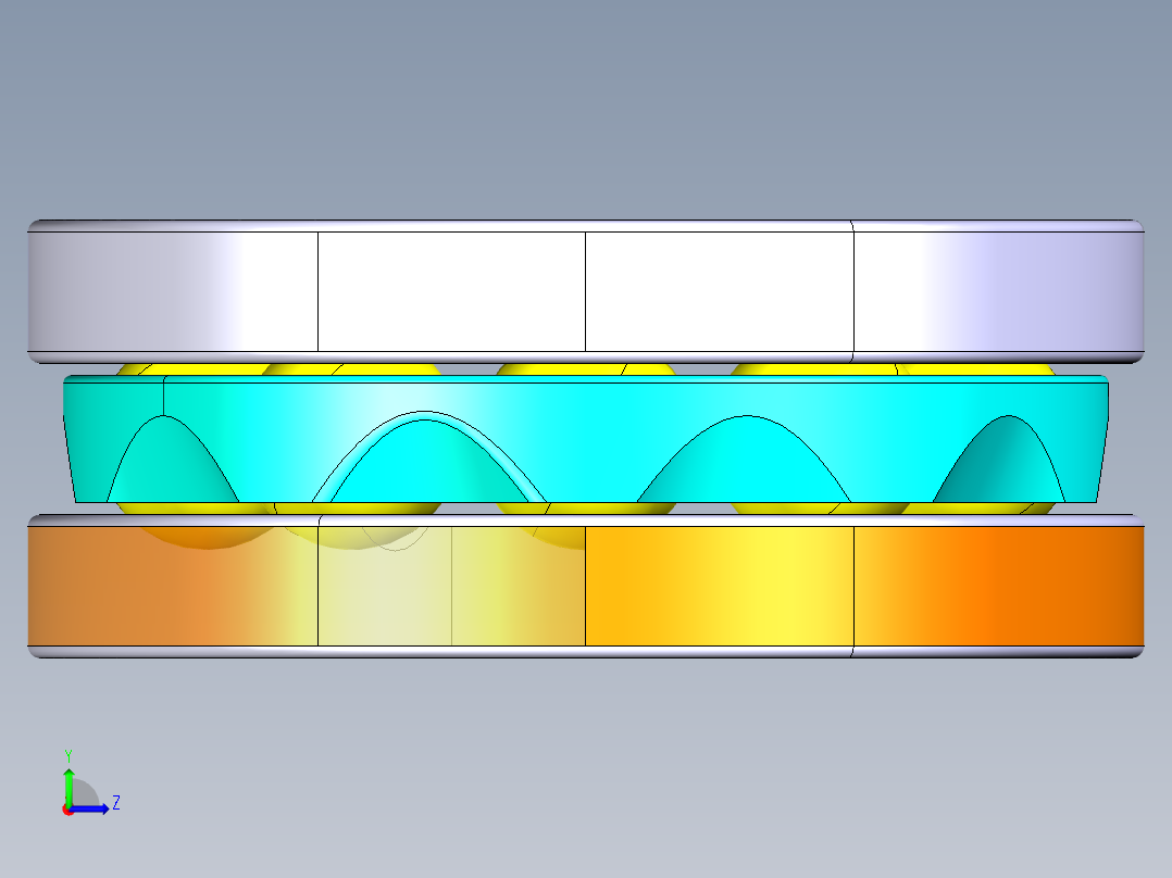 平面推力球轴承51201左视图