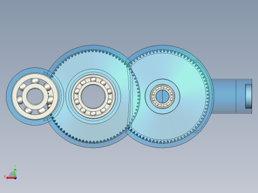 齿轮减速箱后视缩略图