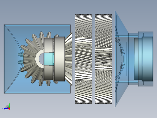 齿轮减速箱右视缩略图