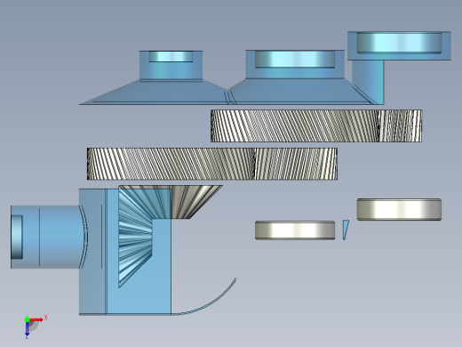 齿轮减速箱俯视缩略图