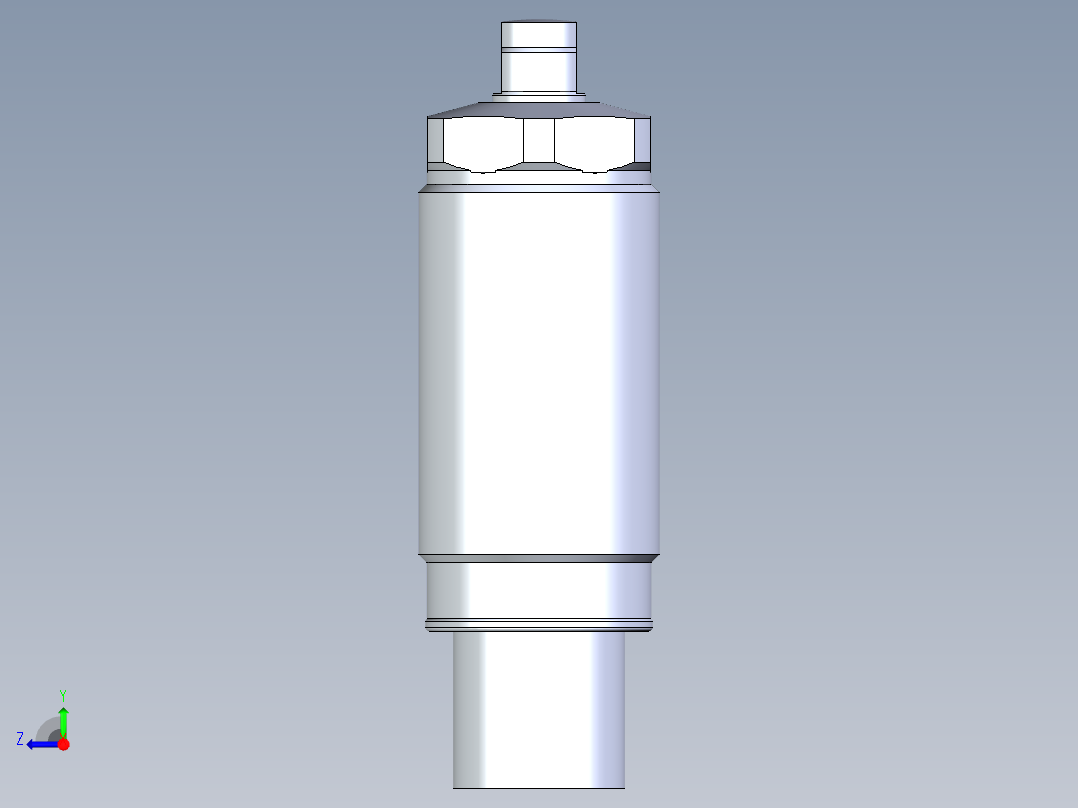 KOSMEKLD0262-Q多系列多零件图纸模型右视图