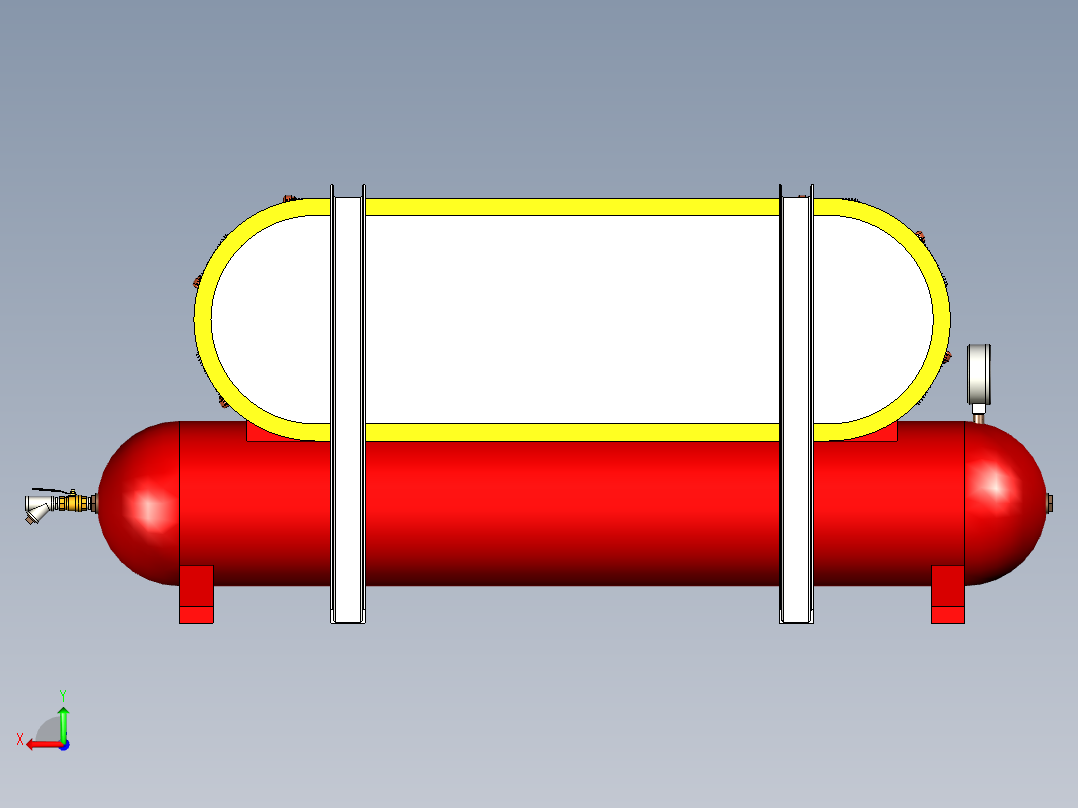 韦恩双空气压缩机 120--stp后视图
