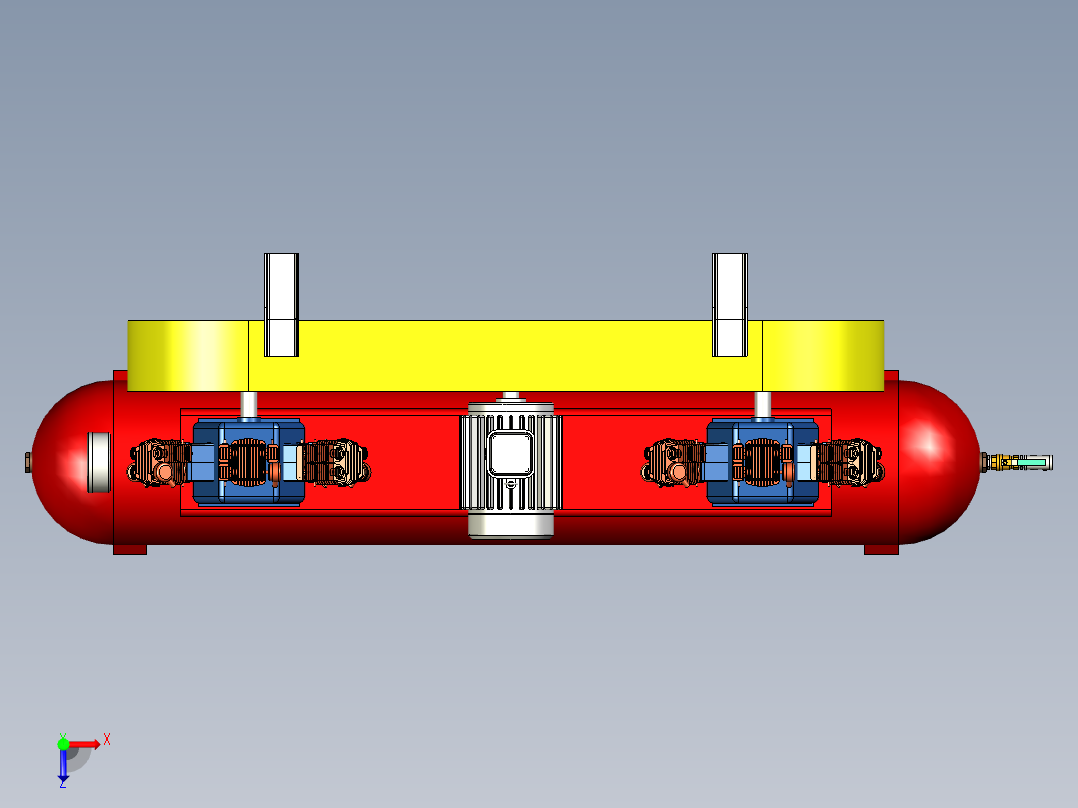 韦恩双空气压缩机 120--stp俯视图