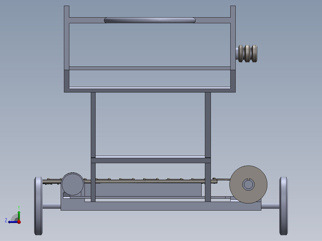 小麦收割机wheat-harvesting-machine-SW右视图